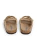 SABOKETS Pantoletten in Beige/ Schwarz
