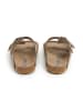 SABOKETS Leren slippers lichtbruin