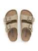 SABOKETS Leder-Pantoletten in Khaki
