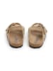 SABOKETS Pantoletten in Beige/ Schwarz