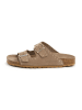 SABOKETS Leren slippers lichtbruin