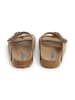 SABOKETS Leren slippers lichtbruin