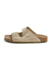 SABOKETS Leder-Pantoletten in Khaki