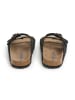 SABOKETS Leren slippers zwart