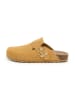 SABOKETS Leder-Clogs in Hellbraun