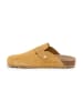 SABOKETS Leder-Clogs in Hellbraun