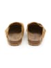 SABOKETS Leder-Clogs in Hellbraun