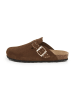 SABOKETS Leren clogs bruin