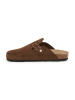SABOKETS Leren clogs bruin