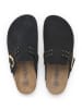 SABOKETS Leren clogs zwart