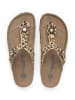SABOKETS Zehentrenner in Beige/ Schwarz