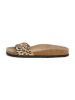 SABOKETS Pantoletten in Beige/ Schwarz