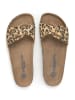 SABOKETS Pantoletten in Beige/ Schwarz