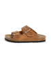 SABOKETS Leren slippers lichtbruin