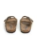 SABOKETS Leder-Pantoletten in Khaki