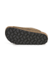 SABOKETS Leren slippers kaki