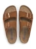 SABOKETS Leren slippers bruin