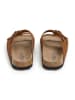 SABOKETS Leren slippers bruin