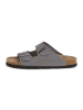 SABOKETS Leren slippers grijs