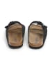 SABOKETS Leren slippers zwart