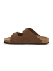 SABOKETS Leren slippers bruin