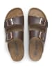 SABOKETS Leren slippers bruin