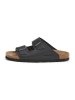 SABOKETS Leren slippers zwart