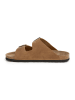SABOKETS Leren slippers lichtbruin
