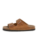 SABOKETS Leren slippers lichtbruin