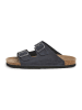 SABOKETS Leren slippers zwart