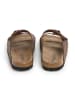 SABOKETS Leren slippers bruin