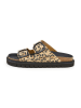 SABOKETS Pantoletten in Beige/ Schwarz