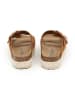 SABOKETS Leren slippers lichtbruin