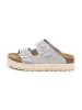 SABOKETS Leren slippers grijs