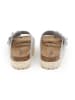 SABOKETS Leren slippers grijs