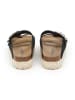 SABOKETS Leren slippers zwart