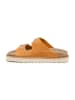 SABOKETS Leren slippers oranje