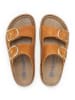 SABOKETS Leren slippers oranje