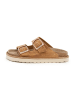 SABOKETS Leren slippers lichtbruin
