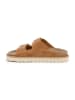 SABOKETS Leren slippers lichtbruin
