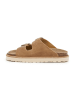 SABOKETS Leren slippers lichtbruin