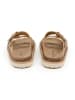 SABOKETS Leren slippers lichtbruin
