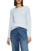 s.Oliver Longsleeve in Weiß/ Hellblau
