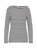 s.Oliver Longsleeve in Schwarz/ Creme