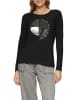 comma Longsleeve in Schwarz