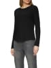 comma Longsleeve in Schwarz
