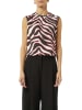comma Blousetop lichtroze/zwart