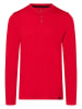 Timezone Longsleeve "Henley" rood