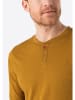 Timezone Longsleeve ''Henley'' in Ocker