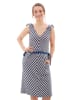 finside Jurk "Solmu" blauw/beige